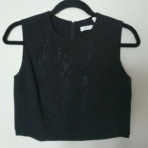 NWOT ALC black 'Julian' crop top